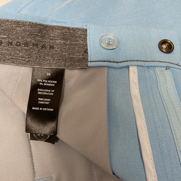 Greg Norman Golf Shorts Sz 34 Light Blue - Picture 8 of 13